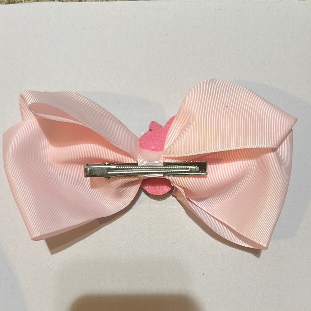 Pink Bow with Rhinestone Unicorn - Picture 2 of 3
